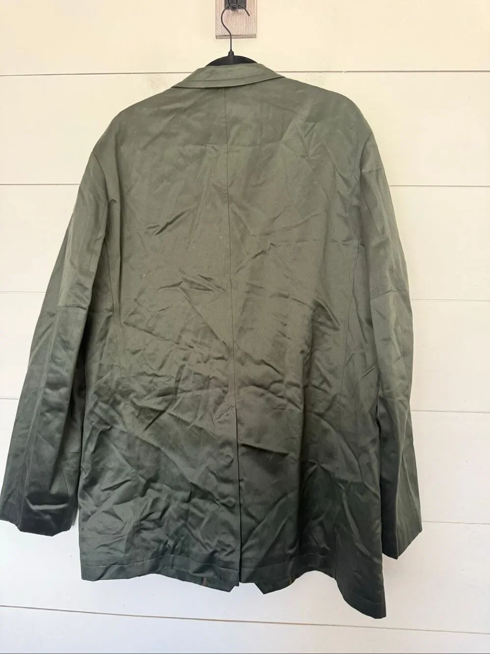 Banana Republic Men’s XL Green Swedish Army Blazer Jacket New Vintage
